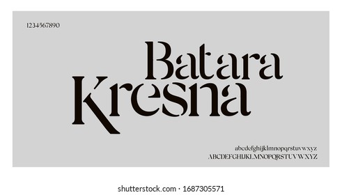 Elegant alphabet letters font and number. Classic elegant Lettering Minimal Fashion Designs. Typography fonts regular uppercase and lowercase. vector illustration