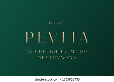 Elegant alphabet letters font and number. Classic elegant Lettering Minimal Fashion Designs. Typography fonts regular uppercase . vector illustration