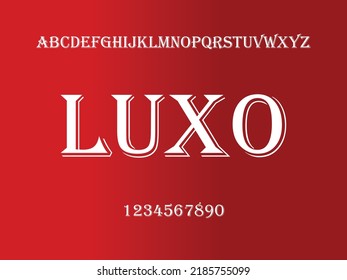 Elegant alphabet letters font and number. Typography uppercase and lowercase urban style fonts for technology