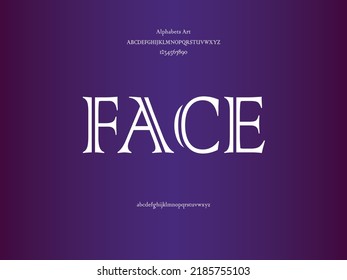 Elegant alphabet letters font and number. Typography uppercase and lowercase urban style fonts for technology