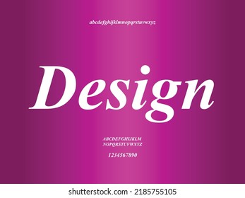 Elegant alphabet letters font and number. Typography uppercase and lowercase urban style fonts for technology
