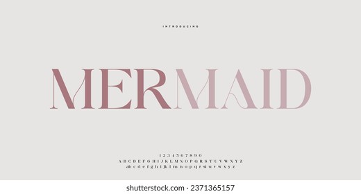 Elegant alphabet letters font and number. Classic Lettering Minimal Fashion Designs. Typography modern serif fonts regular decorative vintage concept. vector illustration