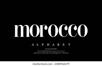 Elegant alphabet letters font and number. Classic Lettering Minimal Fashion Designs. Typography fonts regular uppercase and lowercase. vector illustration 