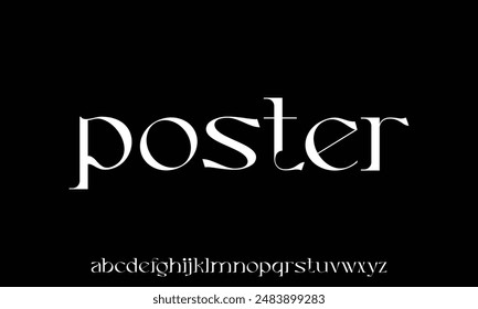 Elegant alphabet letters font and number. Typography Luxury classic lettering serif fonts decorative wedding logo vintage retro concept.