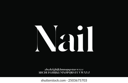 Elegant alphabet letters font and number. Classic Lettering Minimal Fashion Designs. Typography modern serif fonts regular decorative vintage concept. vector illustration