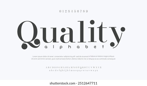 Elegant alphabet letters font and number. Typography Luxury classic lettering serif fonts decorative wedding vintage retro concept. vector illustration