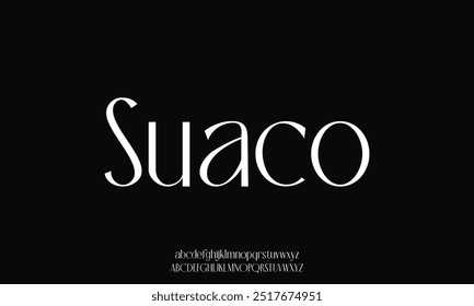 Elegant alphabet letters font and number. Classic Modern Serif Lettering Minimal Fashion. Typography decoration fonts for branding, wedding, invitations, logo.