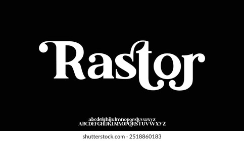 elegante letras alfabeto fonte e número. Clássico Lettering minimal Fashion Designs. Tipografia moderna serif fontes decorativo vintage design conceito. ilustração vetorial