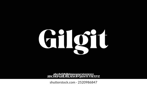 Elegant alphabet letters font and number. Classic Lettering Minimal Fashion Designs. Typography modern serif fonts regular decorative vintage concept. vector illustration