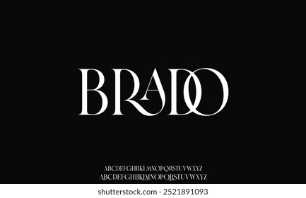 Elegant alphabet letters font and number. Classic Lettering Minimal Fashion Designs. Typography fonts regular uppercase and lowercase.
