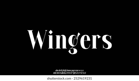 Fonte e número com letras do alfabeto elegantes. Clássico Lettering minimal Fashion Designs. Tipografia moderna serif fontes decorativo vintage design conceito. ilustração vetorial