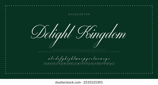 Elegant alphabet letters font and number. Classic Copper Lettering Minimal Fashion Designs. Typography fonts regular uppercase and lowercase. vector illustration