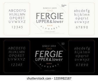Elegant alphabet letters font set. Wedding Classic Lettering Designs. Typography fonts luxury style, regular, italic and number. vector illustration
