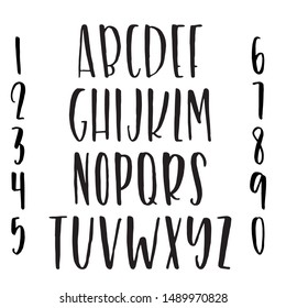 Elegant alphabet letters font set. Classic Custom Lettering Designs for logo, Poster. Typography fonts classic style, regular uppercase, lowercase and number. vector illustration