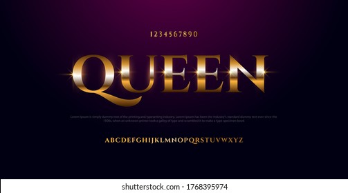 Elegant alphabet letters font set. Classic Custom Lettering Designs for logo, Poster. Typography fonts classic style, regular uppercase, lowercase and number. vector illustration