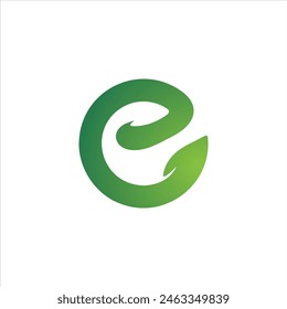 Elegant alphabet letters logo brand identity company with green color. Modern Lettering Minimal Fashion Designs. vector illustration template