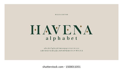 Elegant alphabet letters serif font and number. Classic Lettering Minimal Fashion. Typography fonts regular uppercase, lowercase and numbers. vector illustration - Shutterstock ID 1500011051