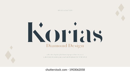 Elegant Alphabet Letters Serif Font And Number. Luxury Classic Lettering Minimal Fashion. Typography Fonts Regular Uppercase, Lowercase And Numbers. Vector Illustration