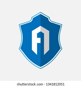 elegant alphabet monogram letter A logo with cool blue color. logo concept with polygonal badge. vector illustration