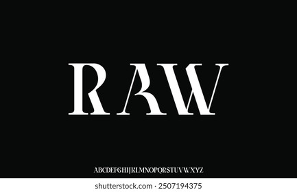 Elegant alphabet vector design, suitable for headline, magazine, logotype, and creative design. Vector illustration.