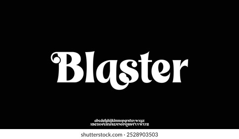 Diseño elegante del Vector del alfabeto, conveniente para el titular, la revista, el logotipo, y el diseño creativo. Ilustración vectorial.