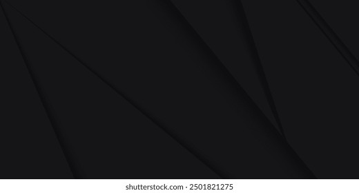 Elegant amazing black grey abstract polygonal shapes with diagonal lined background. Geometric striped texture. Digital premium dark backdrop. Business male trendy modern