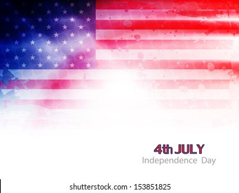 elegant american flag theme background design for independence day. vector illustration