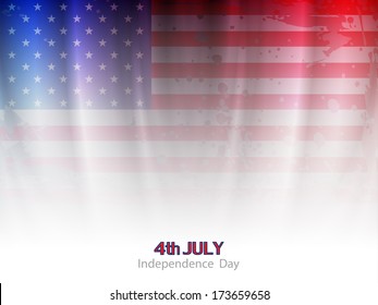 elegant american flag theme background design for independence day. vector illustration