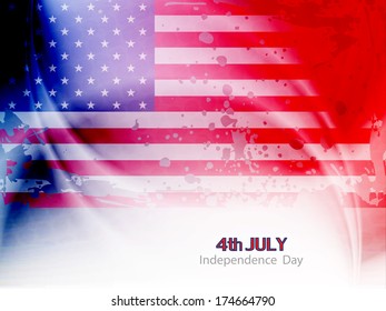 elegant american flag theme background design for independence day. vector illustration