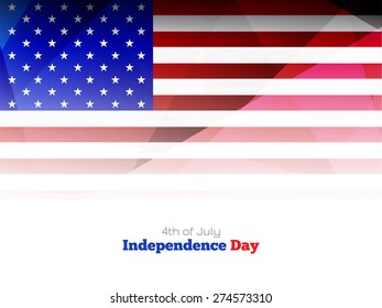 Elegant American flag theme background design. vector illustration