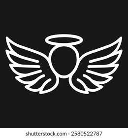 Elegant Angel Wings and Halo Logo Design for Branding