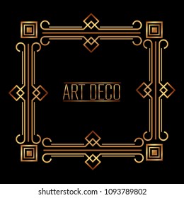 elegant antiquarian frame in art deco style filigree ornament