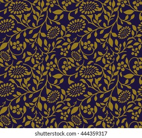 Elegant antique background 402_spiral leaf sun flower
