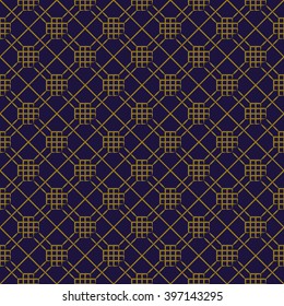 Elegant antique background image of check polygon cross line