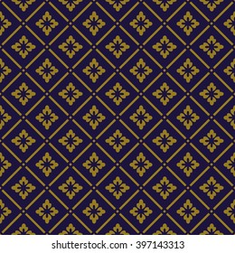 Elegant antique background image of check vintage flower cross