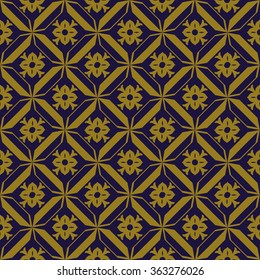 Elegant antique background image of diamond geometry flower pattern.
Antique background image patterns can be used for wallpaper, web page background, surface textures.
