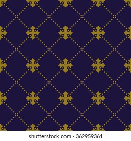 Elegant antique background image of dot line cross check pattern.
Antique background image patterns can be used for wallpaper, web page background, surface textures.
