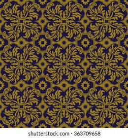 Elegant antique background image of feather spiral round cross flower pattern.
Antique background image patterns can be used for wallpaper, web page background, surface textures.
