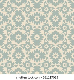 Elegant antique background image of flower leaf spiral pattern.
Antique background image patterns can be used for wallpaper, web page background, surface textures.
