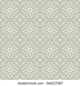 Elegant antique background image of round curve flower cross pattern.
Antique background image patterns can be used for wallpaper, web page background, surface textures.
