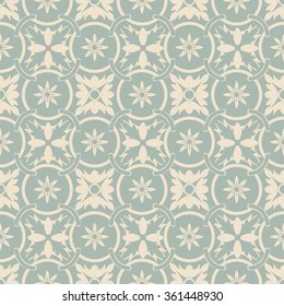 Elegant antique background image of round flower cross pattern.
Antique background image patterns can be used for wallpaper, web page background, surface textures.
