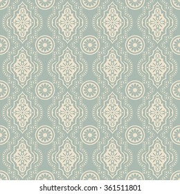 Elegant antique background image of round flower dot geometry pattern.
Antique background image patterns can be used for wallpaper, web page background, surface textures.
