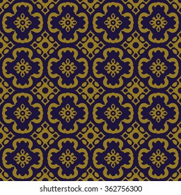 Elegant antique background image of round curve flower geometry pattern.
Antique background image patterns can be used for wallpaper, web page background, surface textures.
