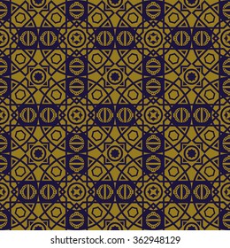 Elegant antique background image of round square cross line pattern.
Antique background image patterns can be used for wallpaper, web page background, surface textures.
