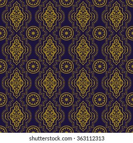 Elegant antique background image of round flower dot geometry pattern.
Antique background image patterns can be used for wallpaper, web page background, surface textures.
