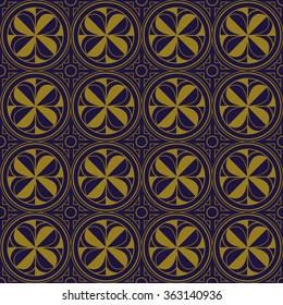 Elegant antique background image of round geometry cross pattern.
Antique background image patterns can be used for wallpaper, web page background, surface textures.
