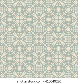 Elegant antique background image of round cross geometry kaleidoscope pattern.
