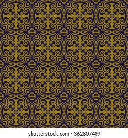 Elegant antique background image of royal spiral curve kaleidoscope pattern.
Antique background image patterns can be used for wallpaper, web page background, surface textures.
