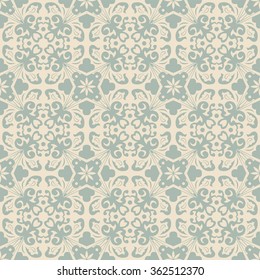 Elegant antique background image of spiral leaf kaleidoscope pattern.
Antique background image patterns can be used for wallpaper, web page background, surface textures.
