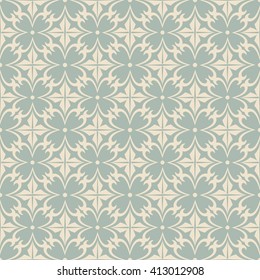 Elegant antique background image of spiral curve round cross flower pattern.
